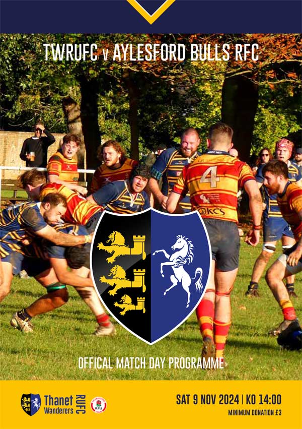 Image of Thanet Wanderers RUFC programme