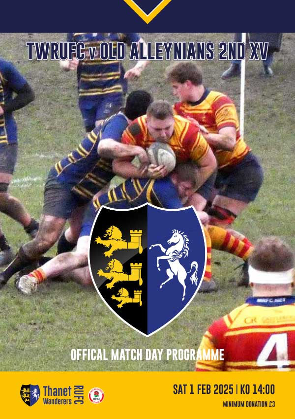 Image of Thanet Wanderers RUFC programme