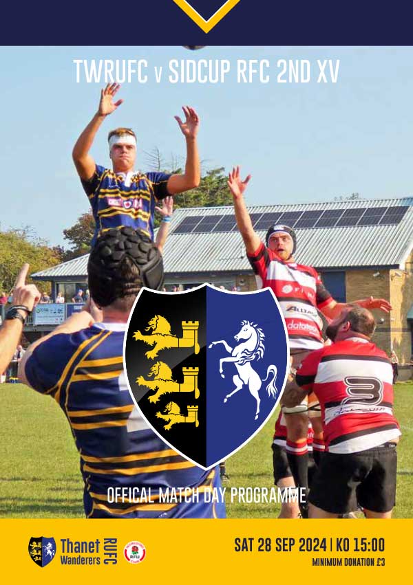 Image of Thanet Wanderers RUFC programme